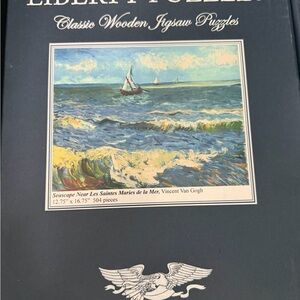 Liberty Classic Wooden Jigsaw Puzzle - Blue and White